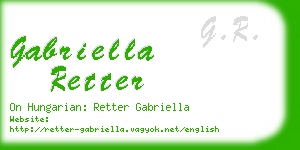 gabriella retter business card